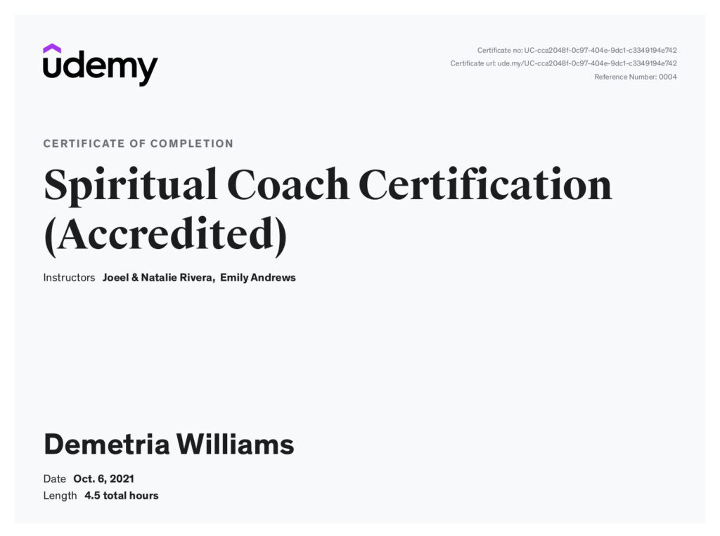 Sprititual Coach Certification (Accredited)